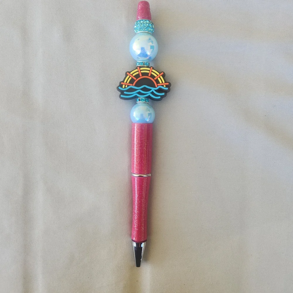 Colorful Sunrise Beaded Pen - Picture 1 of 3